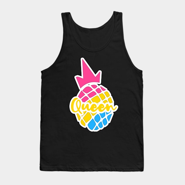 Pride'n'apple Pansexual Queen ! Tank Top by Anorathorn